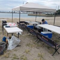 久里浜海岸でBBQ